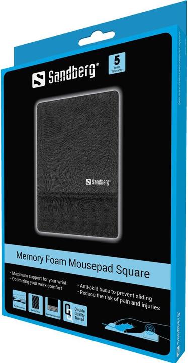 Actual product image Sandberg Memory Foam Mouse Pad Square (S)