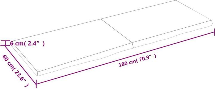 Immagine prodotto VidaXL Emerald (180 x 6 x 60 cm)