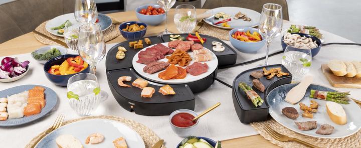 Immagine prodotto Princess 103070 Dinner4all Circle - 4 griglie individuali - 4 x 250 W - Spatola inclusa