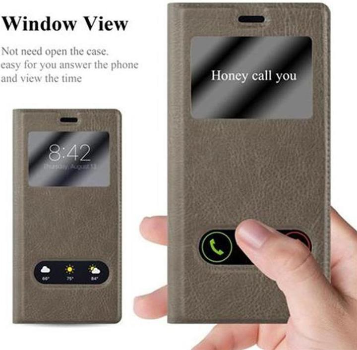 Produktbild Cadorabo Book mit View Doppelfenster Cover (Huawei P9)