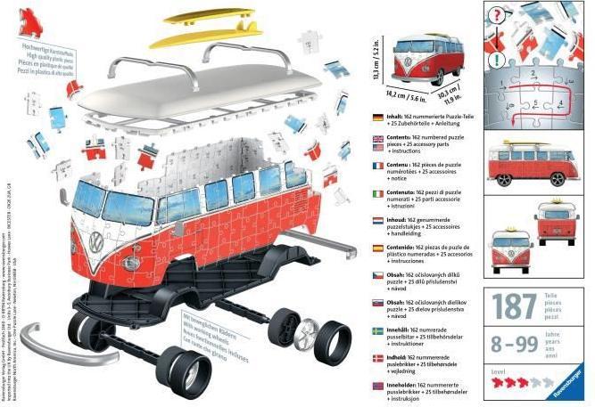 Immagine prodotto Ravensburger Volkswagen T1 Surfer Edition (162 pezzi)