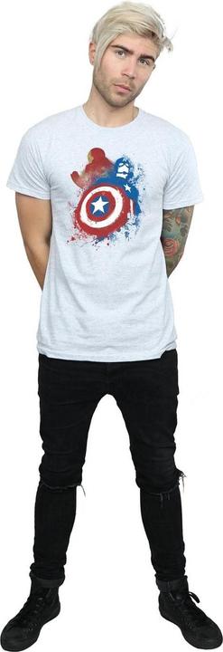 Produktbild Captain America Civil War Painted Vs Iron Man TShirt (3XL)