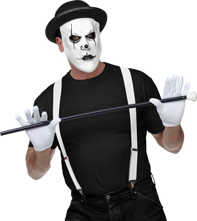 Image du produit Widmann Demi-masque Arlequin avec chapeau melon