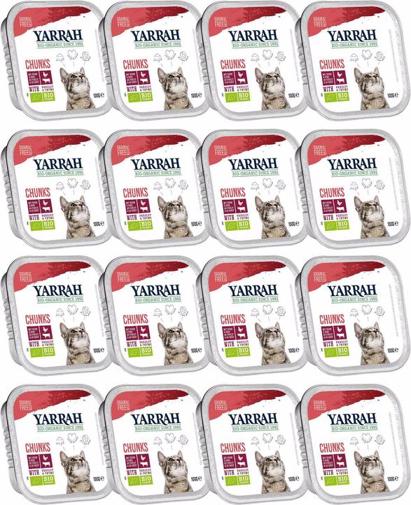 Image du produit Yarrah BIO aliments humides pour boeuf et poulet (Senior, Adulte, Junior, 1 pcs, 100 g)