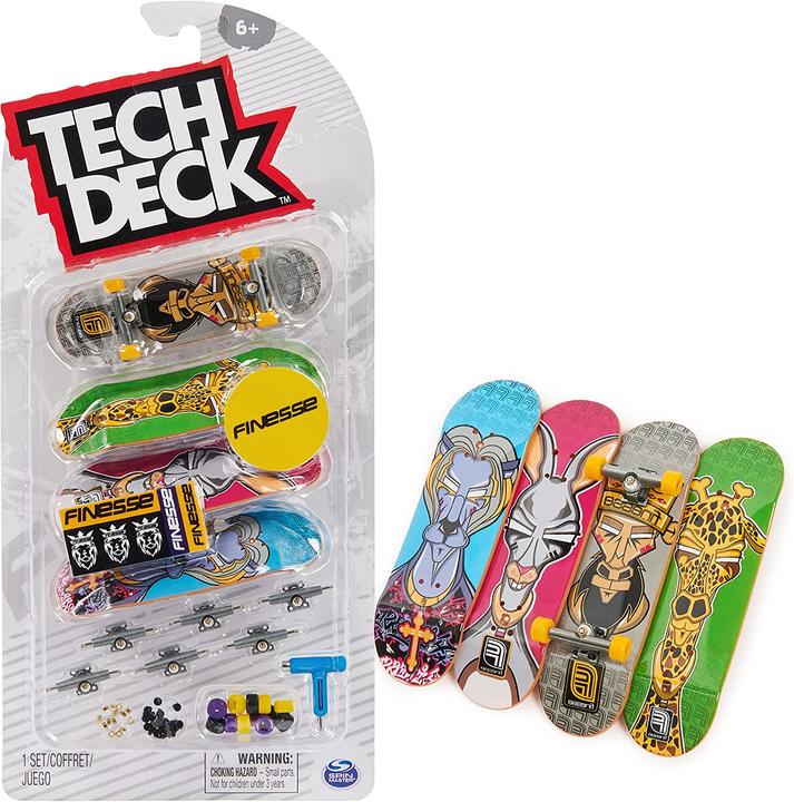 Actual product image Tech DECK Skateboards, 4 pcs. (German, French, Italian, English)
