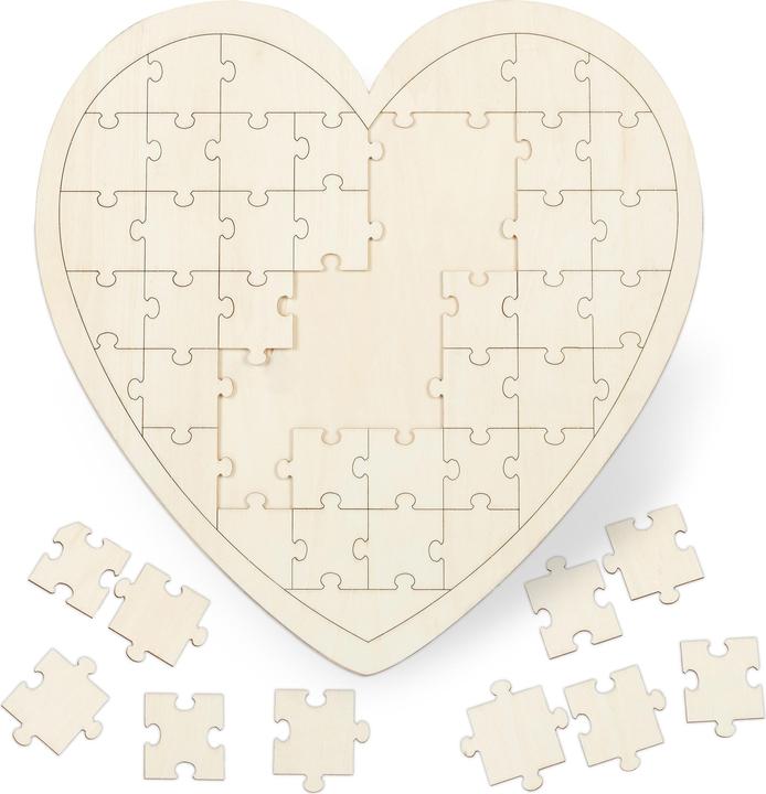 Actual product image Relaxdays Heart puzzle (49 pieces)