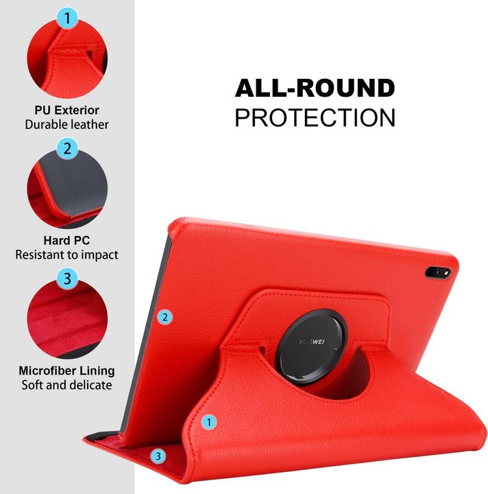Actual product image Cadorabo Tablet Book Rubber (NO Wake Up) Cover (Huawei MatePad 11 (2021))