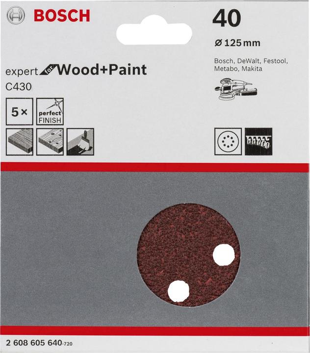 Immagine prodotto Bosch Professional Zubehör Foglio abrasivo C430 (40)