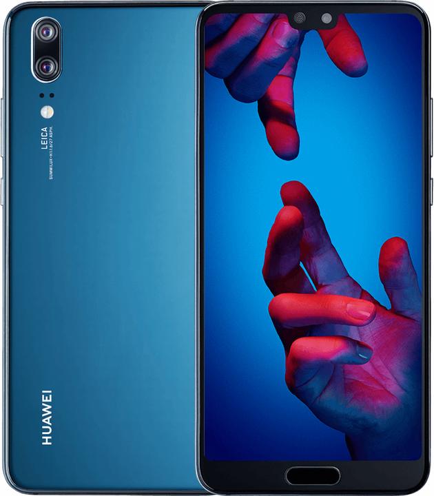 Huawei P20 (128 GB, Midnight Blue, 5.80", Dual SIM, 12 Mpx, 4G)