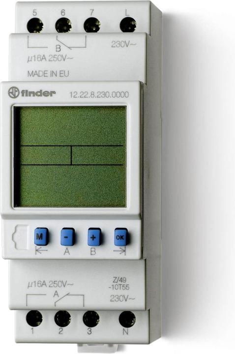Produktbild Finder Zeitschaltuhr Serie 12 2x 16A Digital