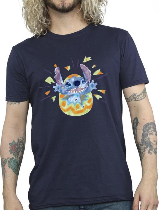 Immagine prodotto Disney Lilo & Stitch Cracking Egg Maglietta Uomo (XL)