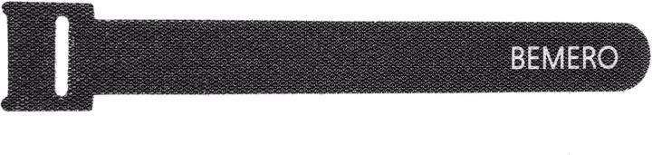 Actual product image Bemero Velcro cable tie 16015BK-MP 10 pcs. (Velcro cable ties, 160 mm, 10 pcs.)