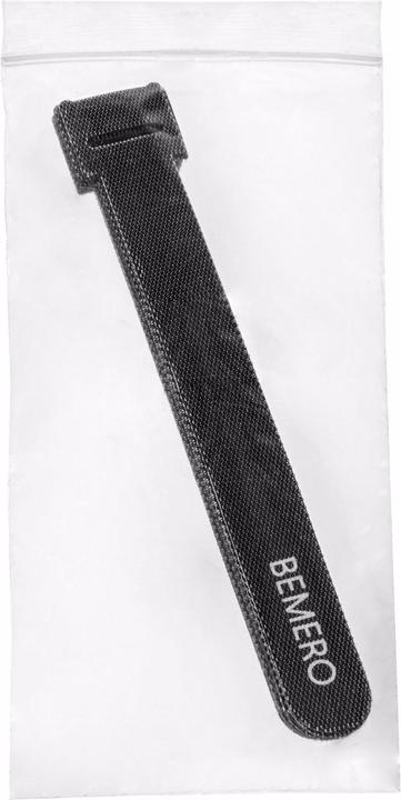 Actual product image Bemero Velcro cable tie 16015BK-MP 10 pcs. (Velcro cable ties, 160 mm, 10 pcs.)