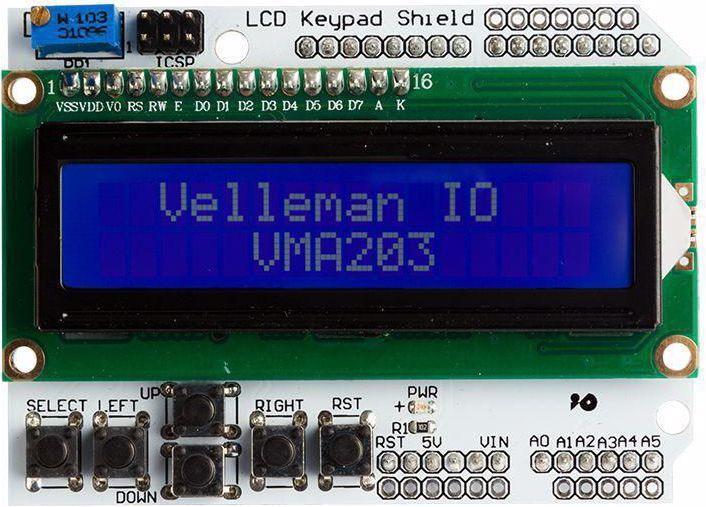 Image du produit Velleman Blindage clavier LCD LCD1602