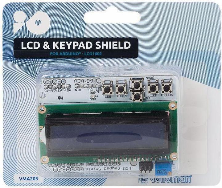 Image du produit Velleman Blindage clavier LCD LCD1602