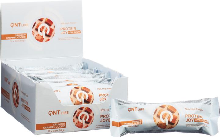 Image du produit QNT Protein Joy Bar 36% (Pâte à cookies au caramel, 12 pcs, 720 g)