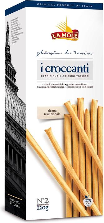 Actual product image La Mole Croccanti Grissini Torinesi (120 g)