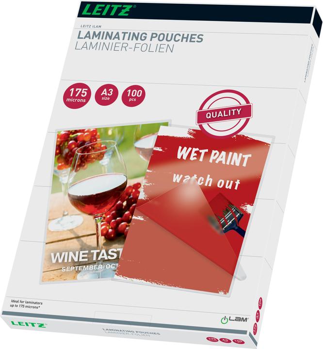 Actual product image Leitz hot laminating foils A3 (A3, 100 Piece, 175 µm)