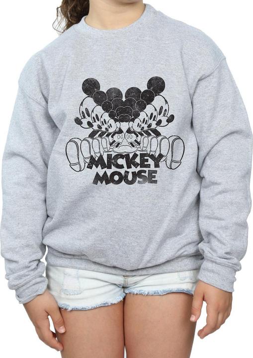 Actual product image Disney Girls Mickey Mouse Mirrored Sweatshirt (140, 146)