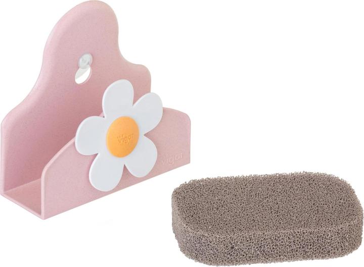Vigar Schwammhalter FLORganic inkl. Schwamm Pink