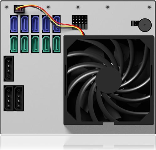 Actual product image Icy Box Backplane module IB-555SSK