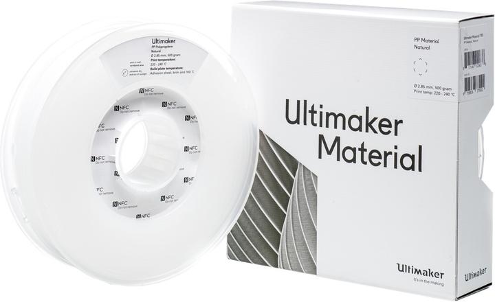 Immagine prodotto Ultimaker 3 Filamento PP (PP, 2.85 mm, 500 g, Trasparente)