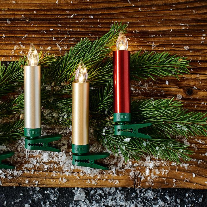 Produktbild Krinner Lumix SuperLight Mini Kabellose Christbaumkerzen 12er Basis-Set