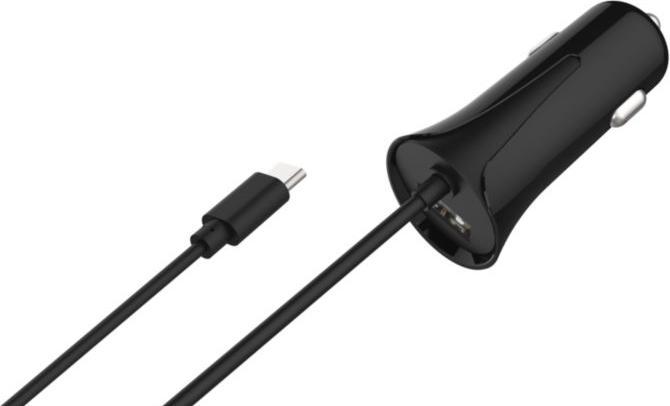 Immagine prodotto 2GO Caricatore USB per auto di tipo C 12V/24V 2,4A, nero