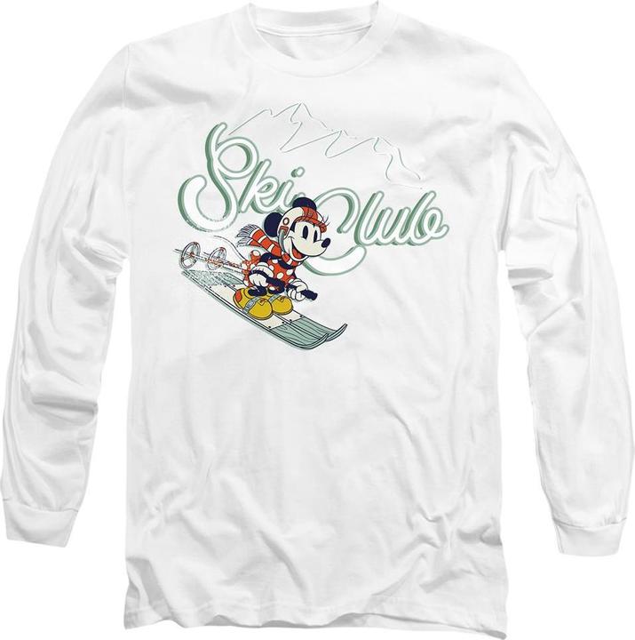 Actual product image Disney Unisex Adult Ski Club Minnie Mouse T-Shirt (M)