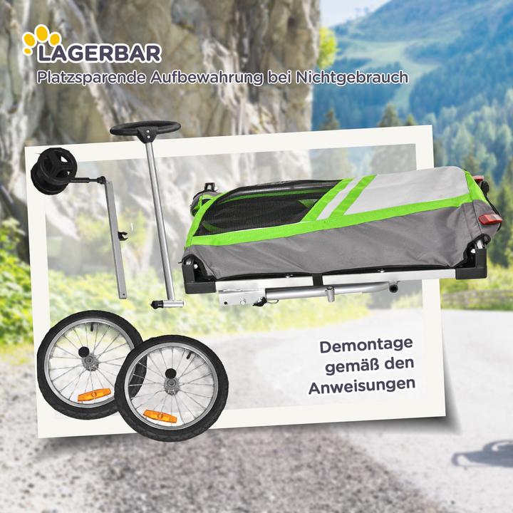 Produktbild PawHut Hundeanhänger 2 in 1 Trolley