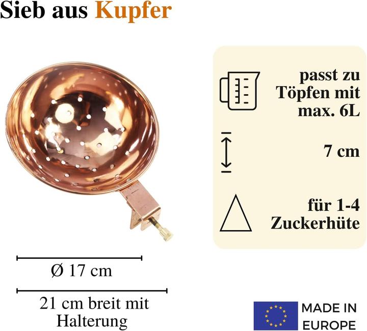 Immagine prodotto Copper Garden Inserto per setaccio, universale (17 cm)