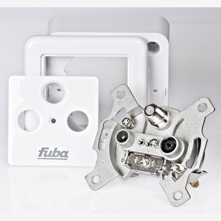 Actual product image Fuba GAD 300 - SAT + TV + Radio - 3 dB - White (3 dB, Plug socket)