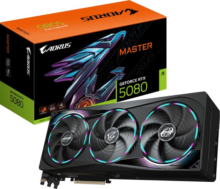 Produktbild Gigabyte AORUS GeForce RTX 5080 MASTER (16 GB)