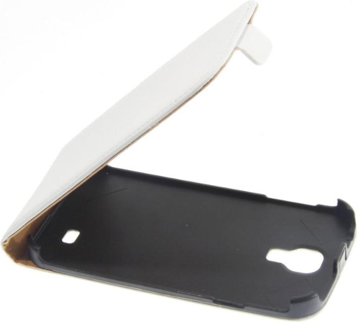 Actual product image OEM Slim Leather Flip Case for S4 Galaxy I9500 - white (Samsung Galaxy S4)