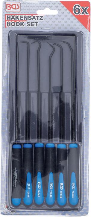 Actual product image BGS Hook Set extra long 245 mm 6 pcs. (Door set)