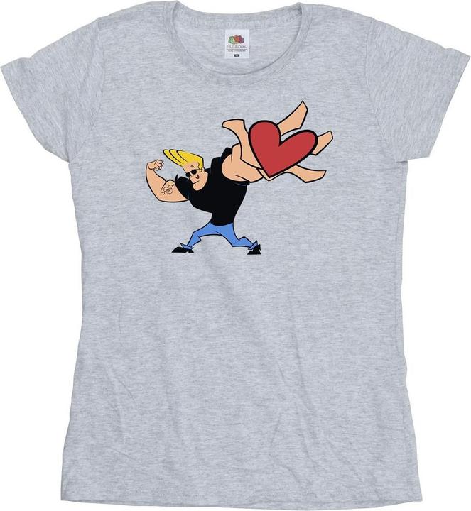 Immagine prodotto Johnny Bravo Heart Present Maglietta Donna (M)