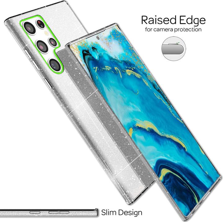 Produktbild Nalia Glitzer Handyhülle (Samsung Galaxy S22 Ultra)