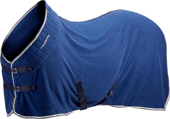 Immagine prodotto Fouganza Tappeto da scuderia in pile 500 cavallo/pony blu (145 cm)