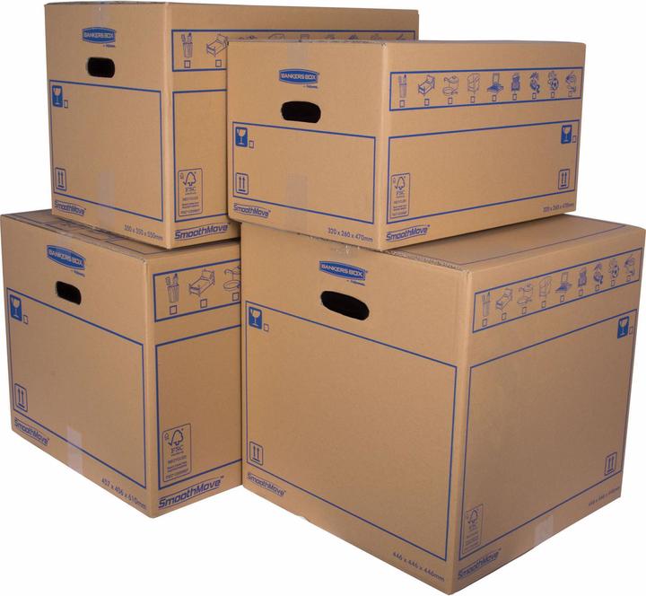Image du produit Fellowes Smoothmove (set de 10) (61 x 41 x 46 cm, 115 l)