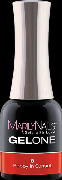 Immagine prodotto Marily Nails GELONE - 08 Papavero al tramonto (08 Papavero al tramonto, Smalto per unghie effetto gel)
