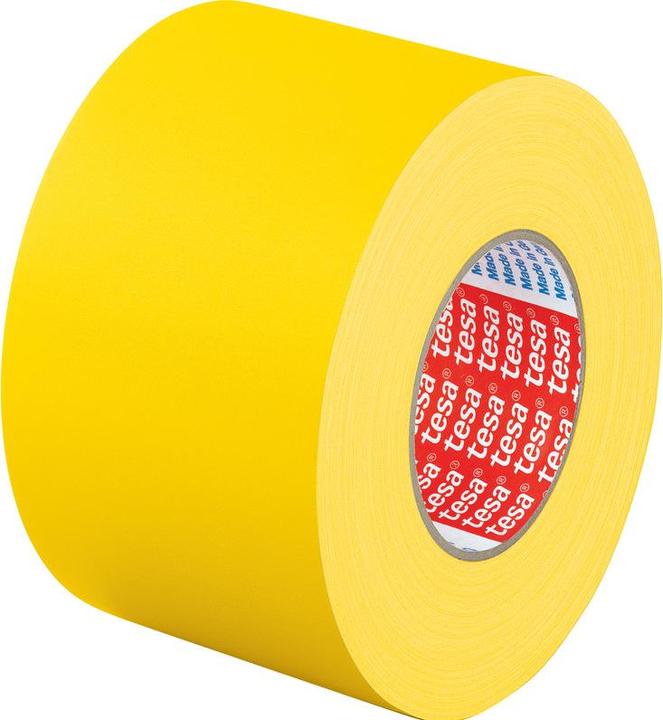 Actual product image tesa Fabric tape 4651 Premium, 19 mm x 50 m, yellow (19 mm)