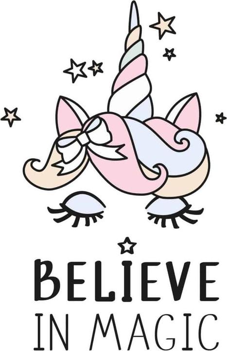 Immagine prodotto Trenddeko Testa di unicorno Credi nella magia (44 x 70 cm)