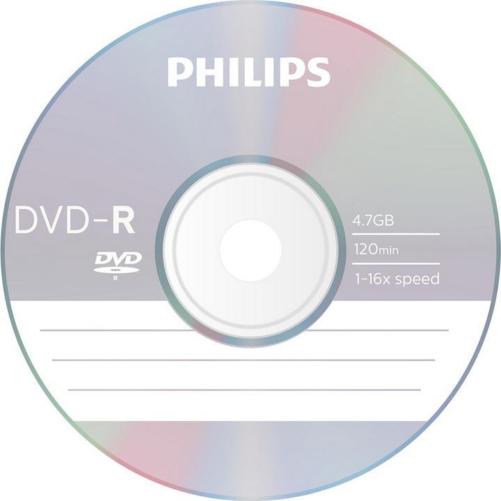 Actual product image Philips 1x100 DVD+R 4,7GB 16x SP (100 x)