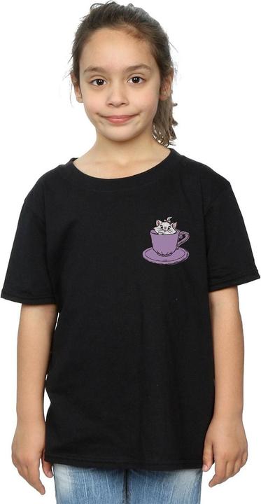 Immagine prodotto Disney Aristocats Marie In Cup Breast Print Maglietta Ragazze (140, 146)