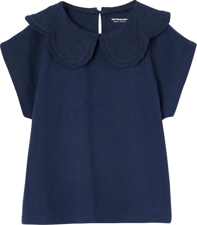 Produktbild Vertbaudet Mädchen T-Shirt mit besticktem Kragen (92)