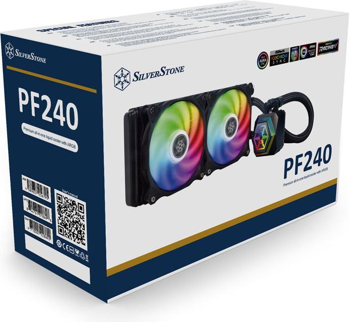 Actual product image Silverstone Permafrost PF240-ARGB V2, complete water cooling system