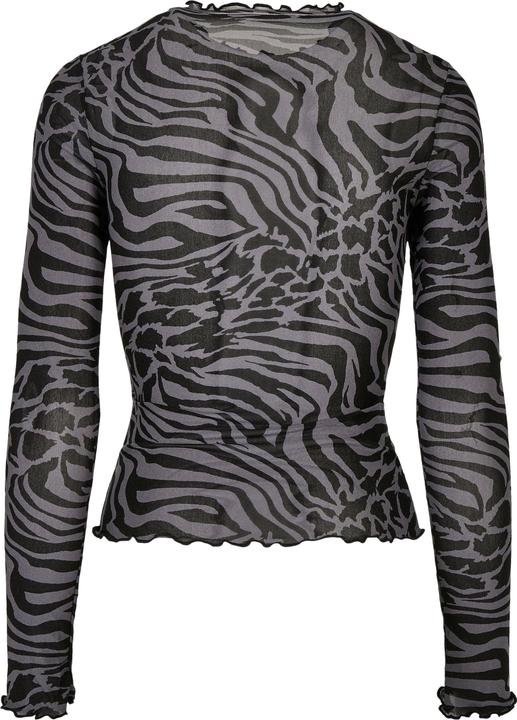 Produktbild Urban Classics Ladies AOP Mesh Turtleneck Longsleeve (XL)