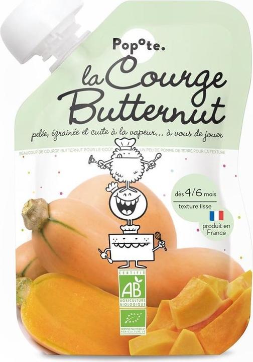 Produktbild Popote Quetschie Butternusskürbis BIO (120 g)