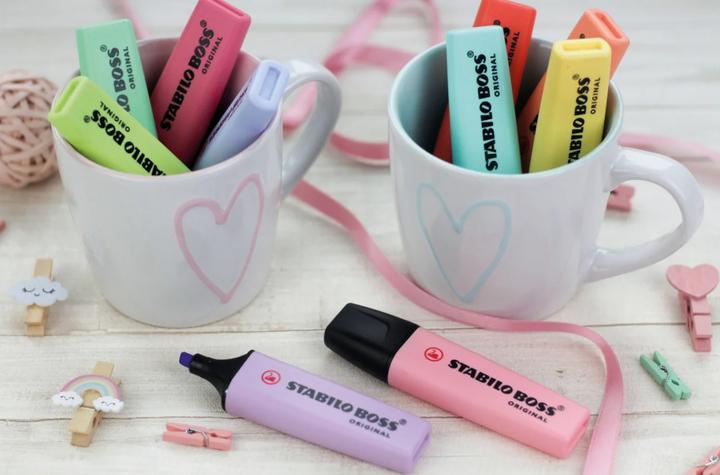Produktbild STABILO BOSS ORIGINAL Pastel Textmarker (Pastell, 5 mm, 4 x)