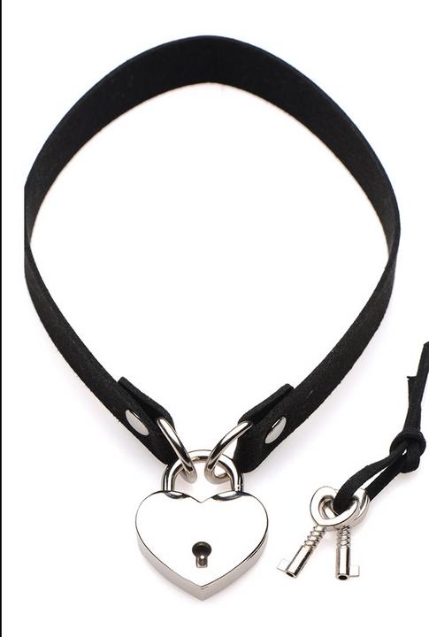 Productafbeelding Master Series Lock-It Hart Slot en Sleutel Choker